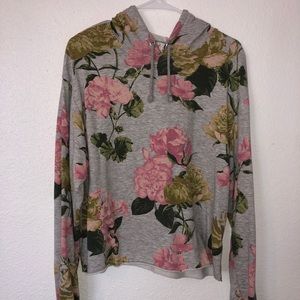 H&M floral thin hoodie